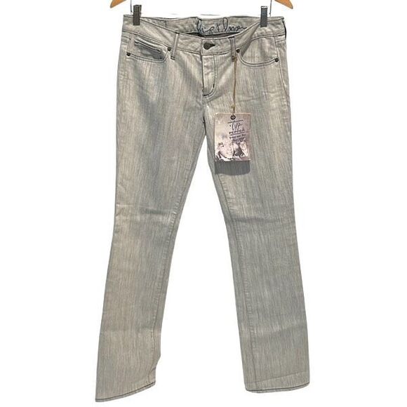 Chip & Pepper RARE Pamela Straight Leg denim jeans size 30 (10) Women's Gray NWT - Picture 1 of 10